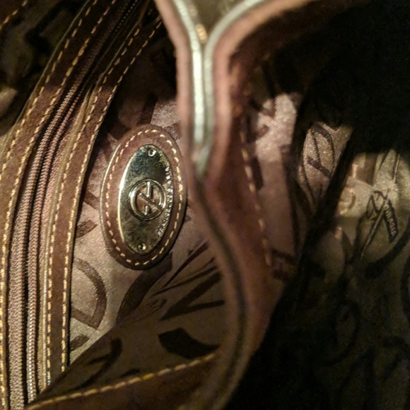 Brown leather designer purse - Picture 4 of 8